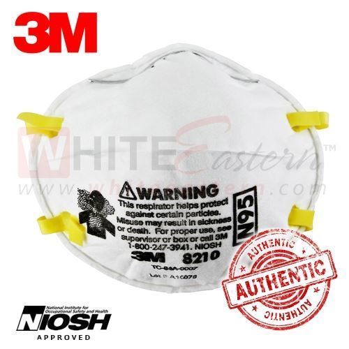 Picture of 3M 8210 N95 Particulate Respirator Mask, 5 Pieces