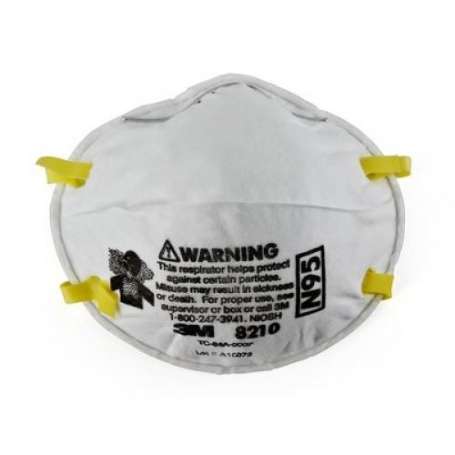 Picture of 3M 8210 N95 Particulate Respirator Mask, 20 Pieces