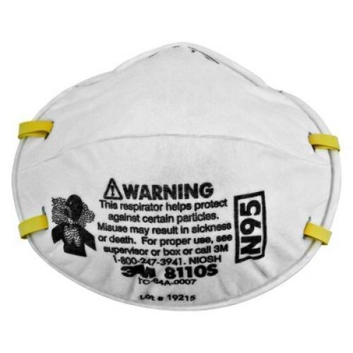 Picture of 3M 8110S N95 Children Particulate Respirator Mask, 160 Pieces
