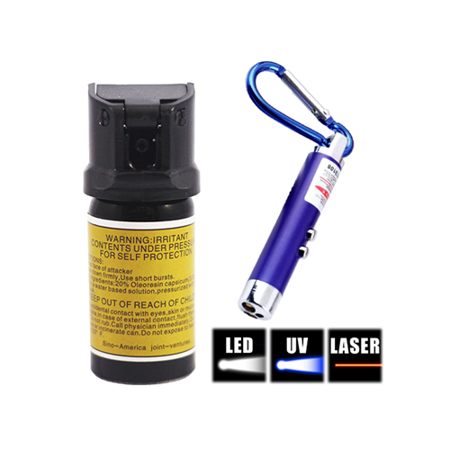 Picture of Pepper Spray + 3-in-1 LED Keychain Flashlight Package 15