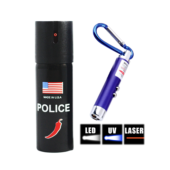 Picture of Pepper Spray + 3-in-1 LED Keychain Flashlight Package 16