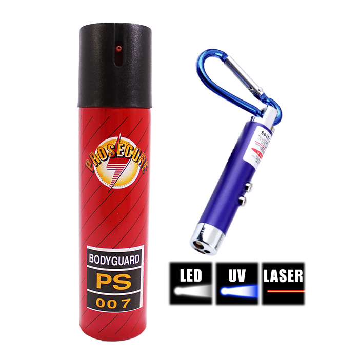 Picture of Pepper Spray + 3-in-1 LED Keychain Flashlight Package 9
