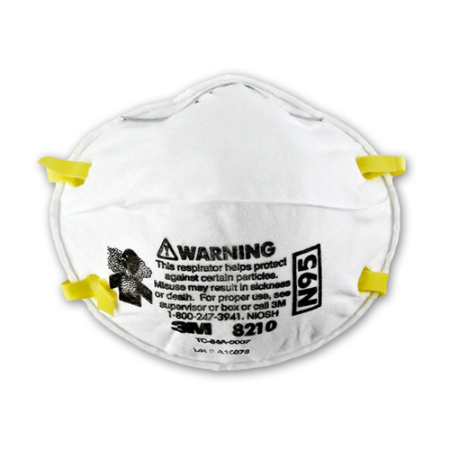 Picture of 3M 8210 N95 Particulate Respirator Mask, 5 Pieces