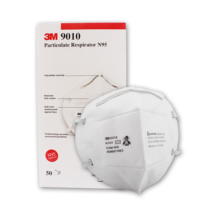 Picture of 3M 9010 N95 Particulate Respirator Mask, 50 Pieces