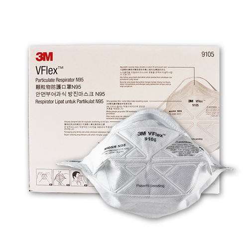 Picture of 3M 9105 VFlex N95 Particulate Respirator Mask, 400 Pieces
