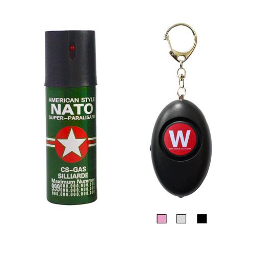 Picture of 60ml Nato Pepper Spray with Personal Alarm Package