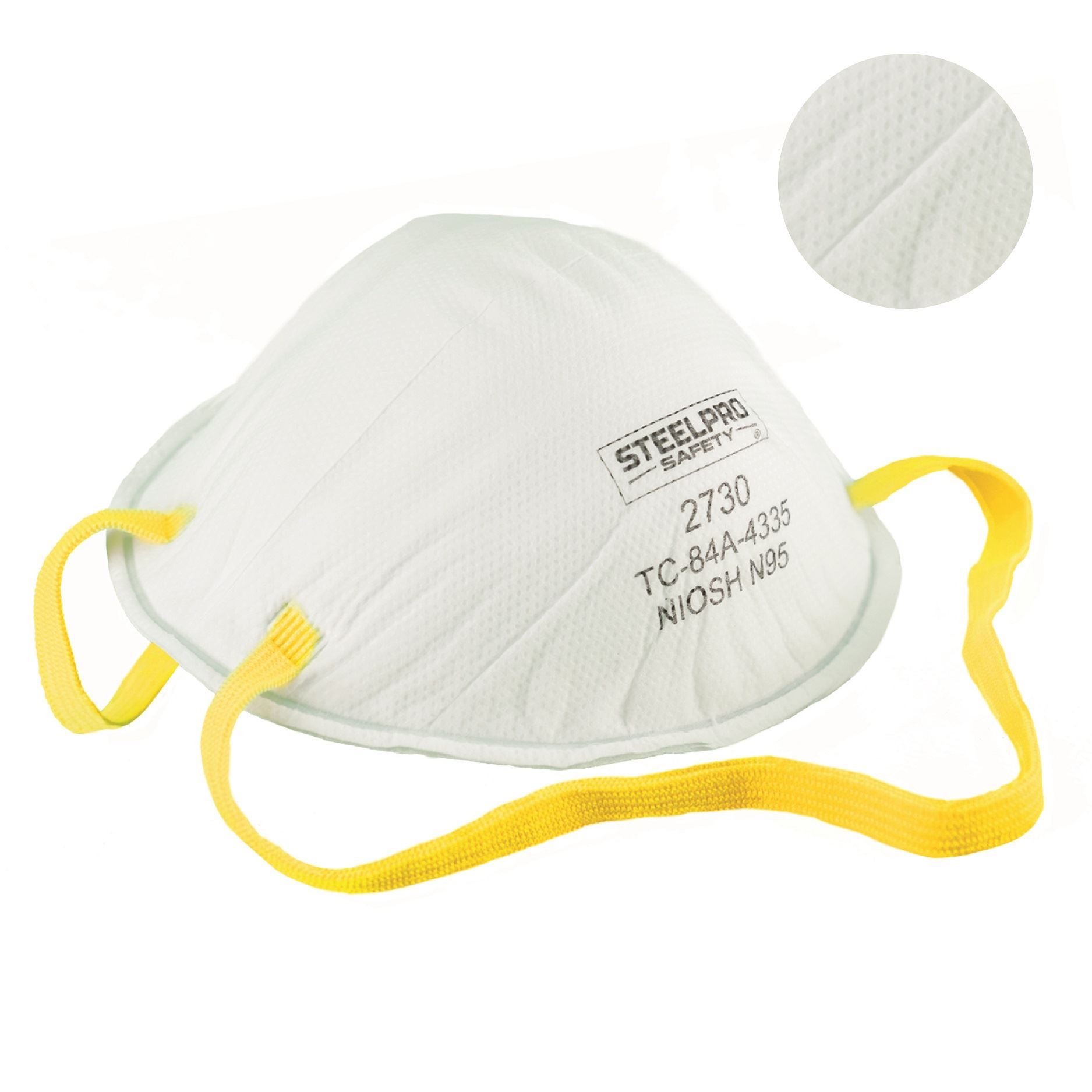 Picture of SteelPro 2730 N95 NIOSH Approved Medical Mask, 20 pieces