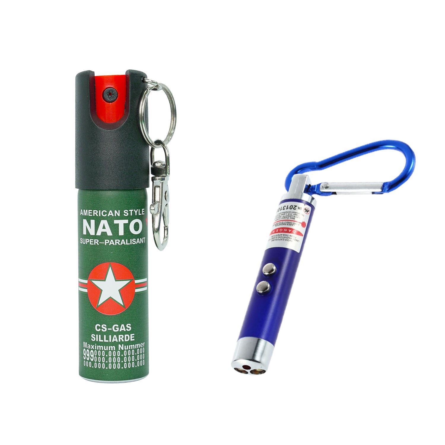 Picture of Pepper Spray + 3-in-1 LED Keychain Flashlight Package 4