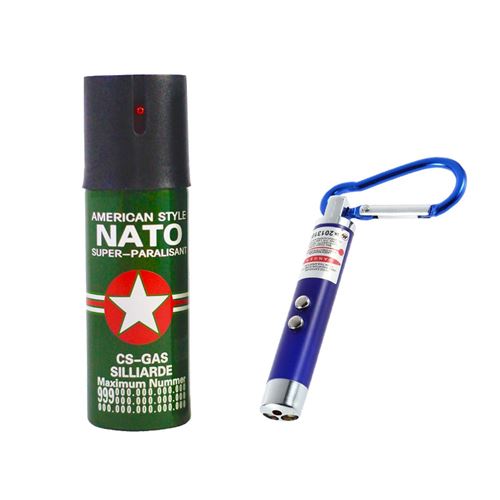 Picture of Pepper Spray + 3-in-1 LED Keychain Flashlight Package 6M